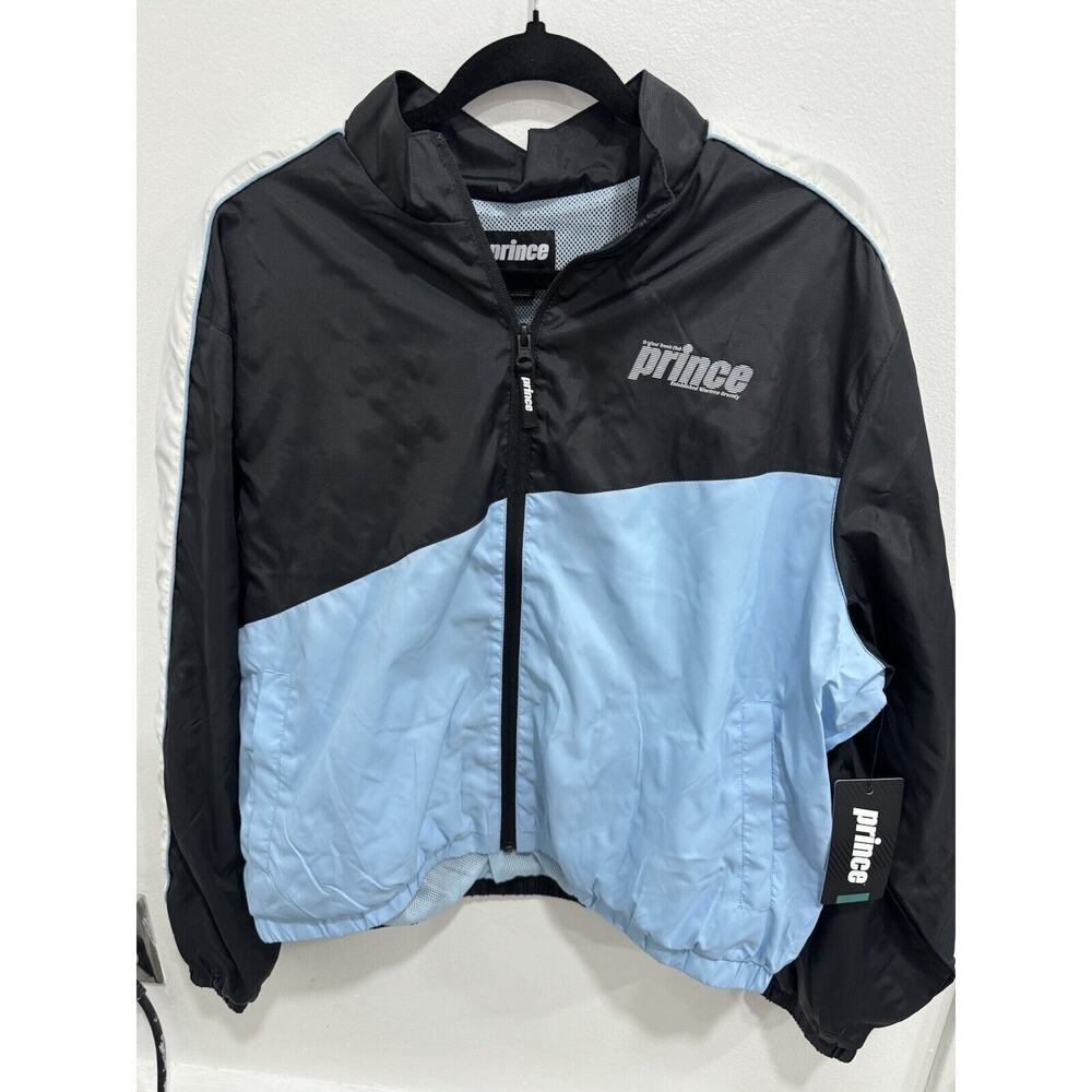 Prince Approach Jacket Black/ Baby Blue Women Size XL $85 NWT